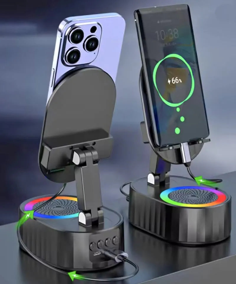 soporte celu parlante bluetooth